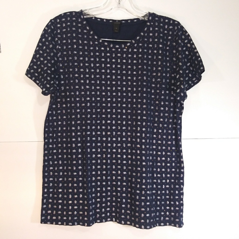 J. Crew Women Short Sleeve Tee-Shirt Sz M